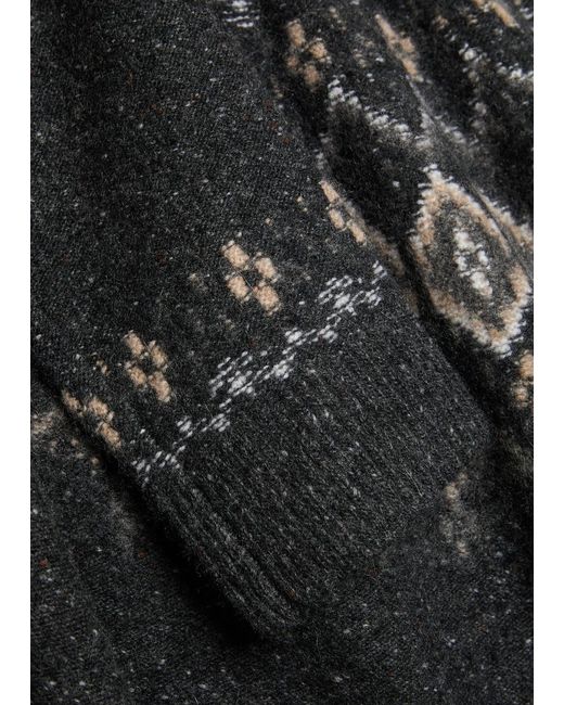 Vince Black Fair Isle Cashmere Jumper