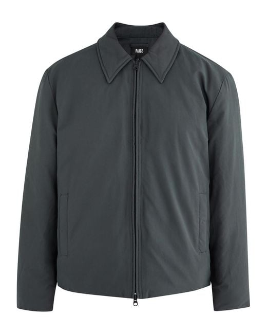 PAIGE Black March Padded Cotton-Blend Jacket for men