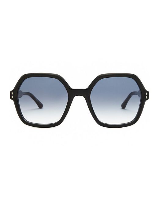 Isabel Marant Blue Oversized Hexagon-frame Sunglasses