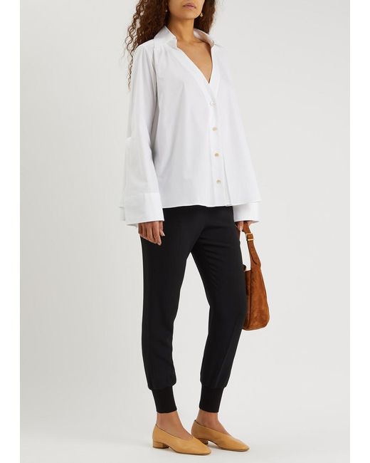 Palmer//Harding White Reset Cotton-poplin Shirt