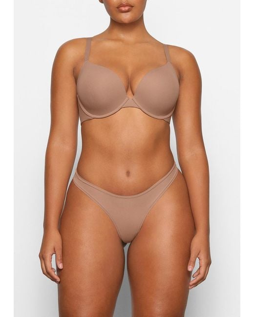 Skims Natural Stretch-Jersey Push-Up Bra
