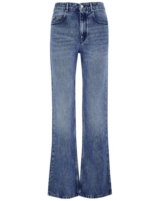 Isabel Marant Blue Belvira Flared-leg Jeans