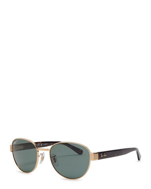 Ray-Ban Brown Round-Frame Sunglasses for men