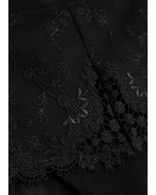 Simone Perele Black Wish Tulle Briefs