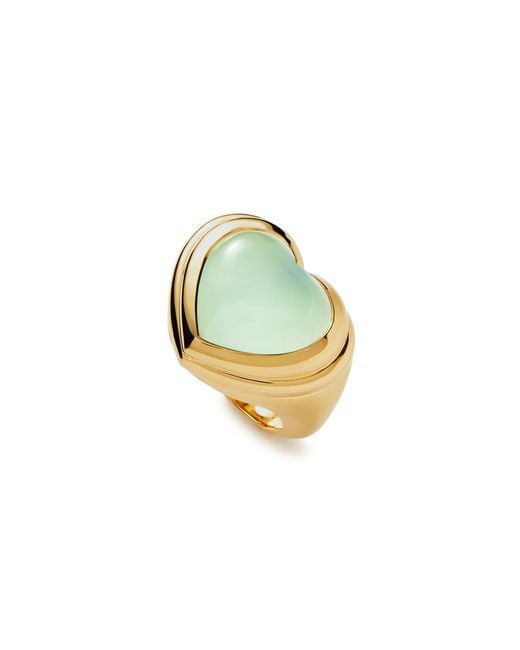 Missoma Yellow Jelly Heart 18kt Gold-plated Ring