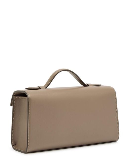 SAVETTE Brown Symmetry Leather Pochette