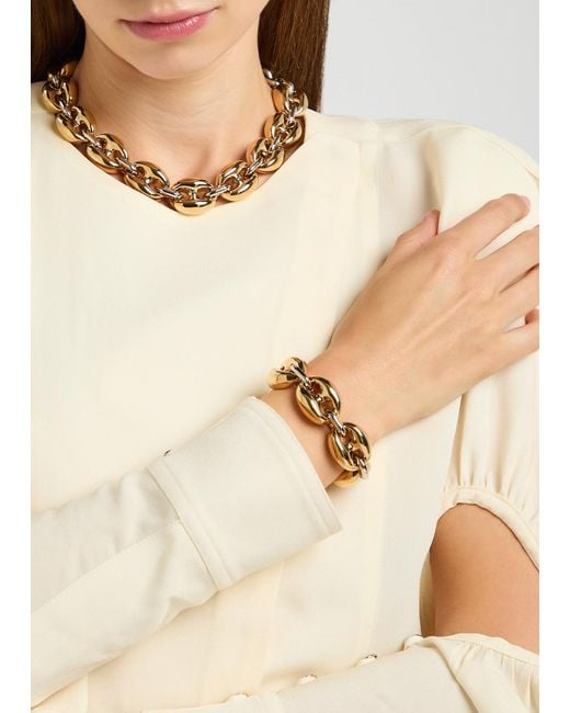 Rabanne Metallic Two-Tone Bracelet