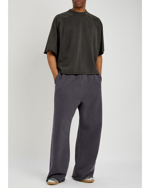 Entire studios Blue Wide-Leg Cotton Sweatpants for men