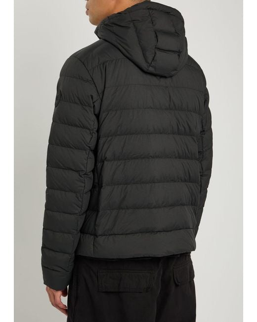 Canada Goose Black Crofton Hooded Enduraluxe Shell Jacket for men