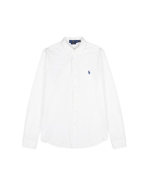 Polo Ralph Lauren White Piqué Cotton Shirt for men