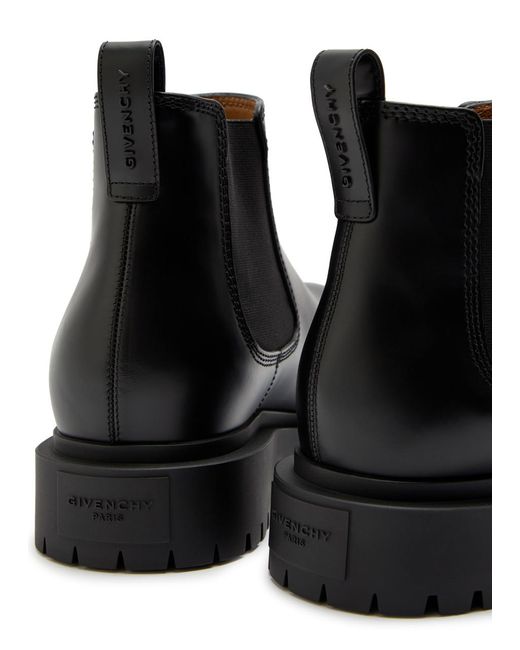 Givenchy Black Leather Chelsea Boots for men