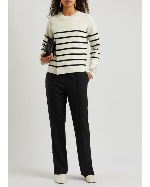 3.1 Phillip Lim Black Wool-blend Trousers