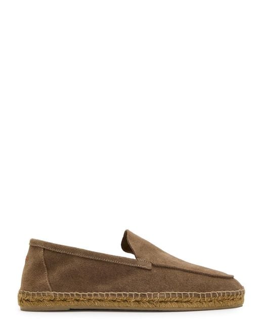 Castaner Brown Nino T Suede Espadrille Loafers for men