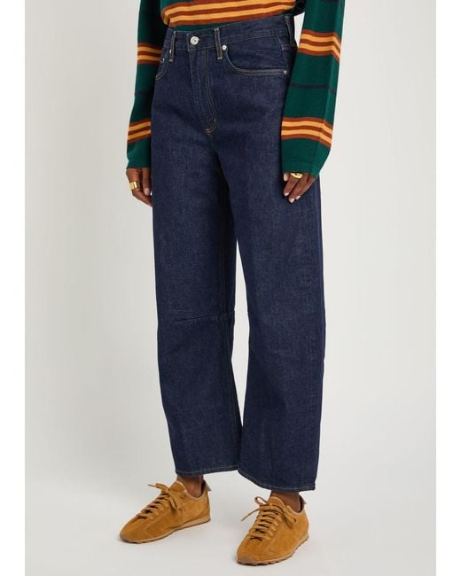 Citizens of Humanity Blue Miro Barrel-Leg Jeans