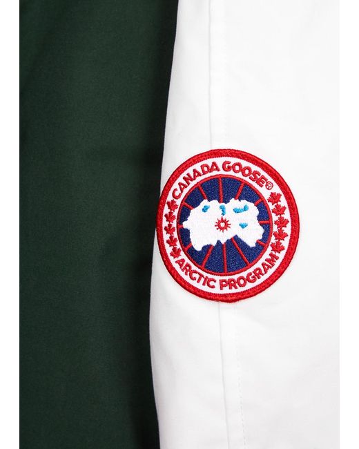 Canada Goose Green Chilliwack Panelled Arctic-tech Bomber Jacket for men