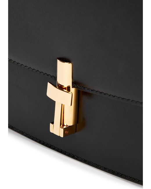 The Row Black Sofia 8.75 Leather Cross-body Bag