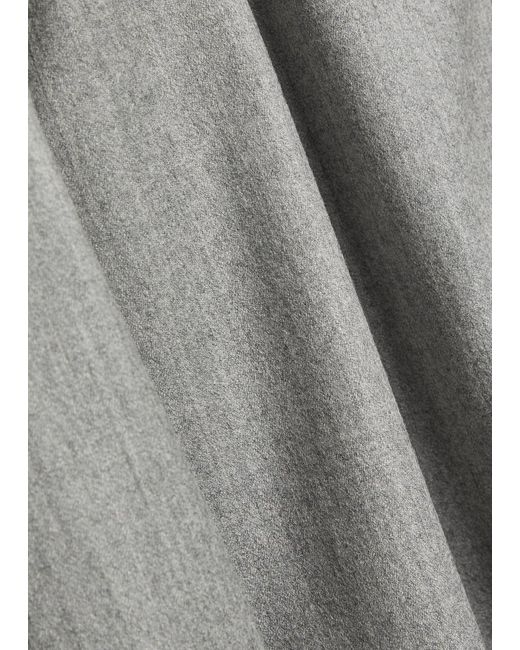 Lardini Gray Wool And Silk-Blend Trousers for men
