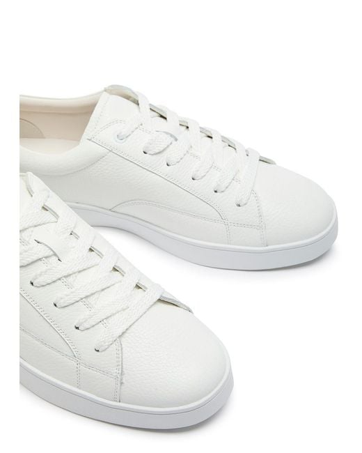 Jude Llow White Nico Panelled Leather Sneakers for men