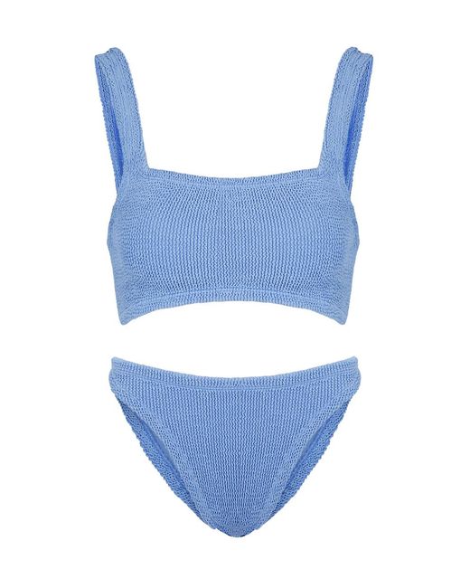 Hunza G Blue Xandra Seersucker Bikini