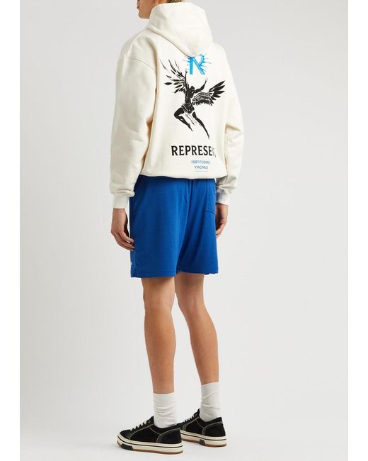 Represent Natural Icarus Printed Hooded Cotton Sweatshirt for men