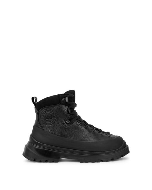 Canada Goose Black Journey Leather Ankle Boots, Boots, , Leather for men