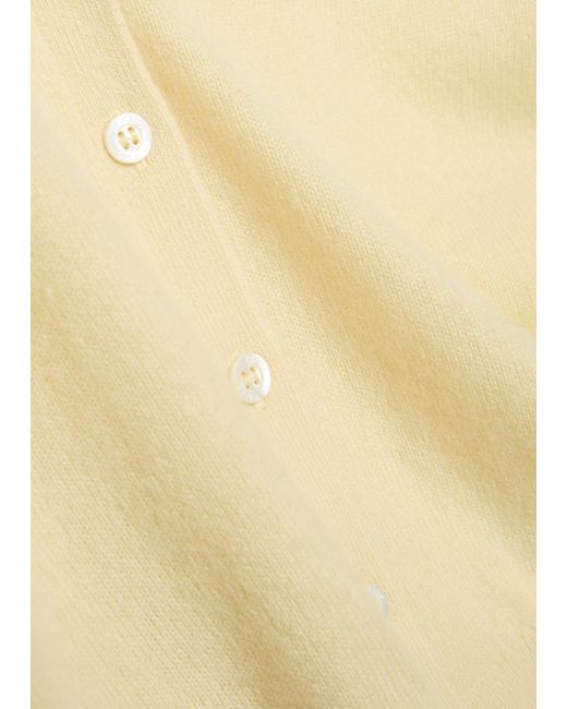 PAIGE Natural Brioche Cashmere Cardigan