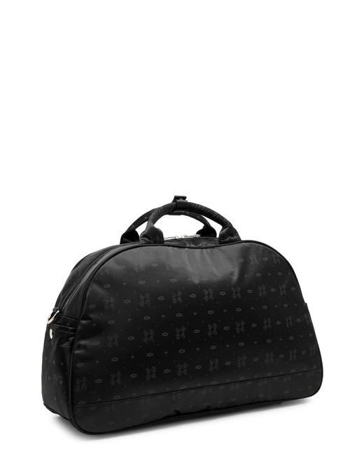 Porter-Yoshida and Co Black Monogram 2Way Nylon Duffle Bag for men