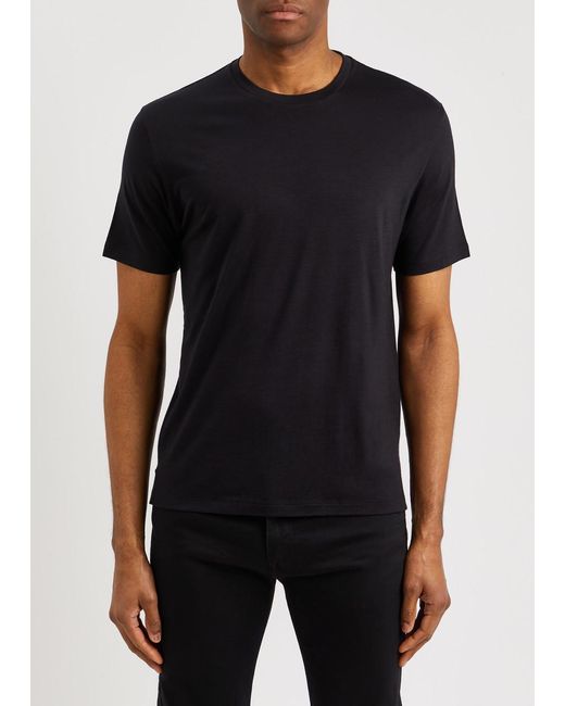 Herno Black Wool T-shirt for men
