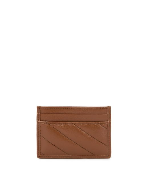 Gucci Brown Gg Marmont Leather Card Holder