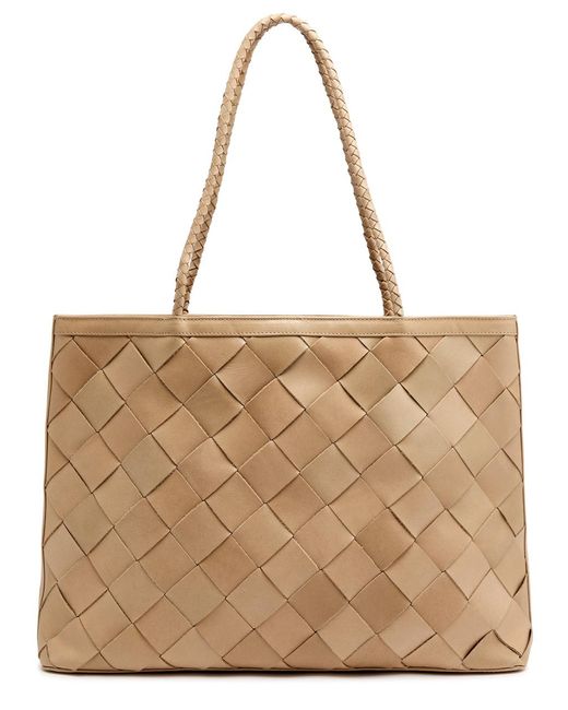 Bembien Natural Gabrielle Grande Woven Leather Tote