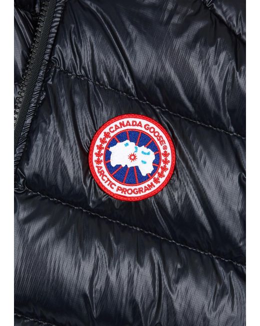 Canada Goose Black Crofton Quilted Shell Gilet for men