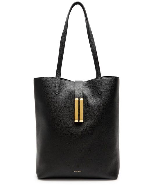 DeMellier London Black Vancouver Leather Tote