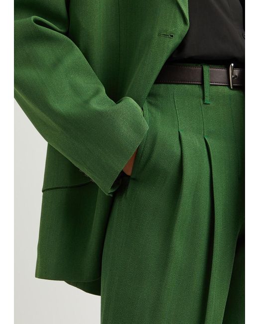 Jacquemus Green Le Pantalon Titolo Straight-Leg Trousers