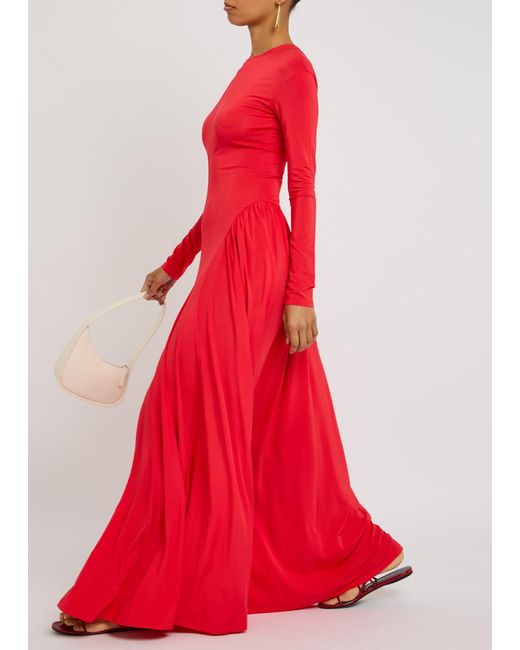 TOVE Orea Gathered Stretch-Jersey Maxi Dress