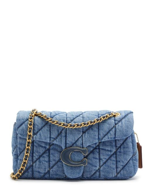 COACH Blue Tabby 26 Quilted Shoulder Bag