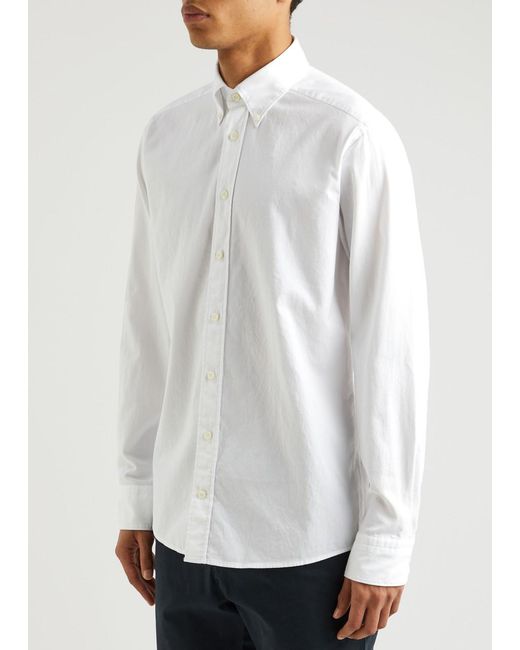Eton of Sweden White Piqué Cotton Oxford Shirt for men