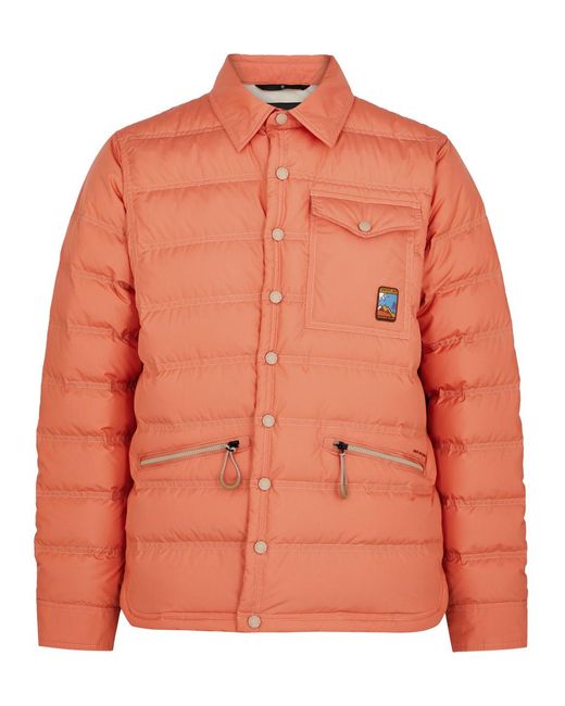 3 MONCLER GRENOBLE Orange Day-Namic Lavachey Quilted Shell Jacket for men