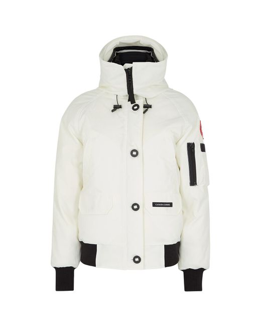 Canada Goose White Chilliwack Hooded Arctic-Tech Jacket, , Jacket, Coat