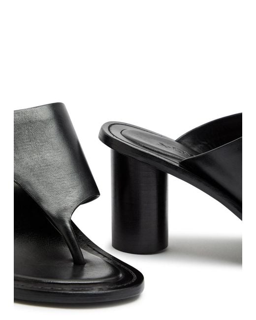 A.Emery Black Hardie 70 Thong Mules