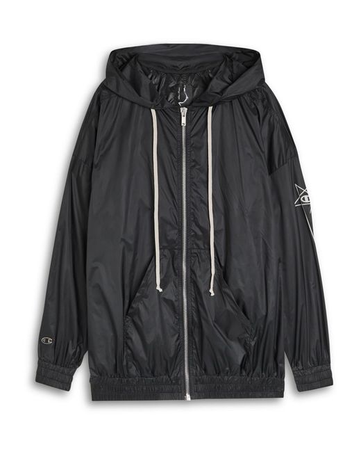 【Rick Owens × Champion】 JUMBO JASONS HOODIE Rick Owens: Black Champion Edition Jumbo Jason's Hoodie | SSENSE