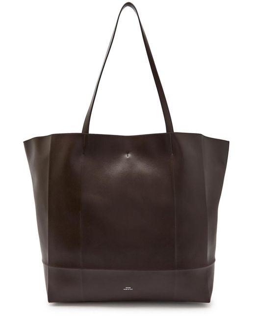 Totême Brown Roam Leather Tote