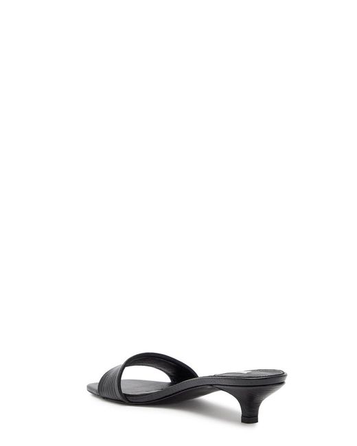 Totême White 40 Lizard-Effect Leather Mules