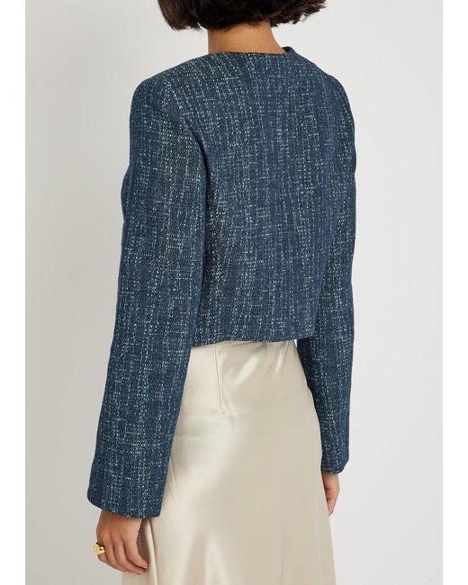 FRAME Blue The Tweed Jacket