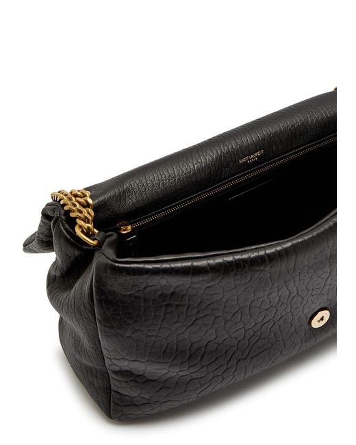 Saint Laurent Black Calypso Large Padded Leather Shoulder Bag
