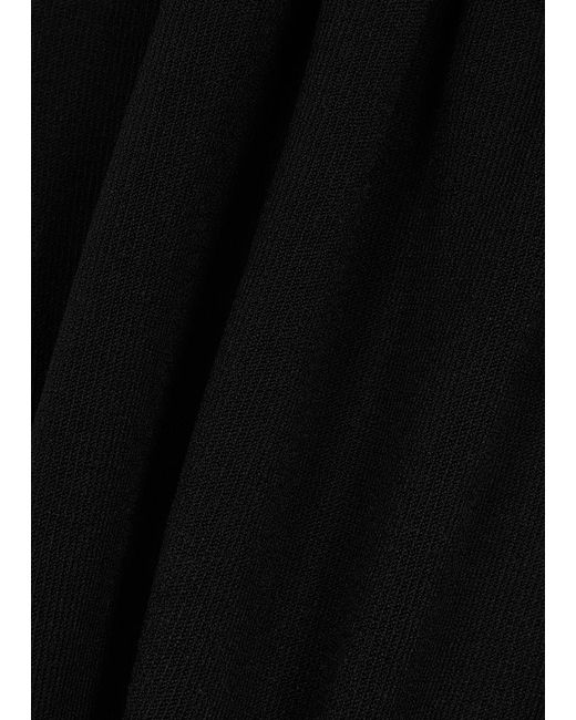 Totême  Black Totême Cut-out Knitted Top