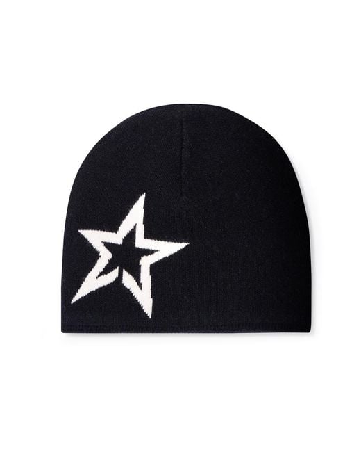 Perfect Moment Black Logo Merino Wool Beanie