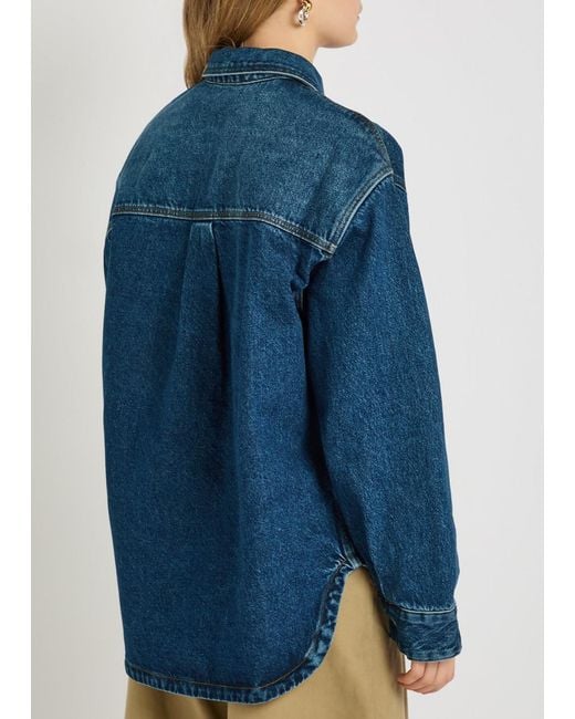 Studio Nicholson Blue Regen Overshirt