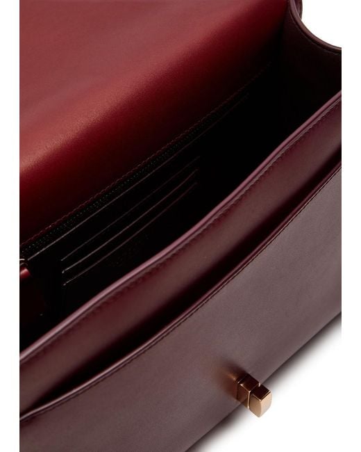 Gabriela Hearst Purple Leonora Medium Leather Top Handle Bag
