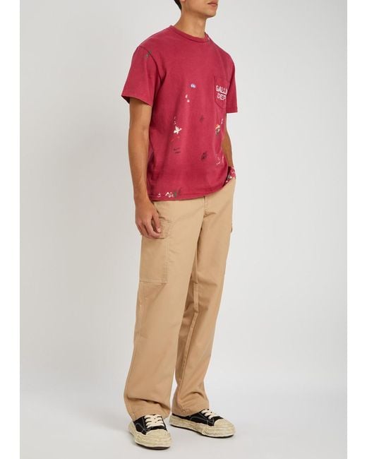 True Religion Natural Straight-Leg Twill Cargo Trousers for men