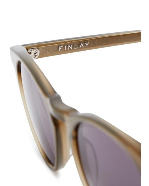Finlay & Co. Brown Percy Round-frame Sunglasses for men
